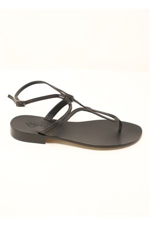 Elegant black Capri sandals Da Costanzo | 2863/BRNERO